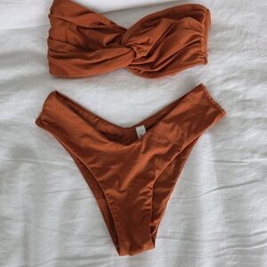 Rust Orange Bikini Set